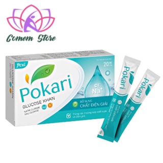 Bột bù nước và điện giải Pokari -, Bổ sung điện giải, dùng cho người sốt, mất nước, lao động, thể dục thể thao (20 gói)