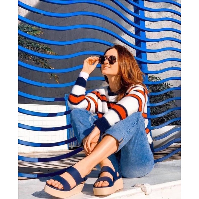 Giày Sandal nhựa đi mưa Cross Brooklyn đế cao 5cm