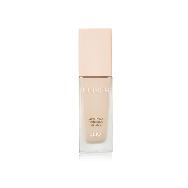 Kem nền Clio Nudism V.elvet Wear Foundation che khuyết điểm, ngăn ngừa dầu - HONGS BEAUTY