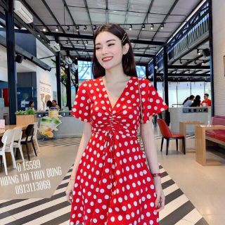 Đầm chấm bi