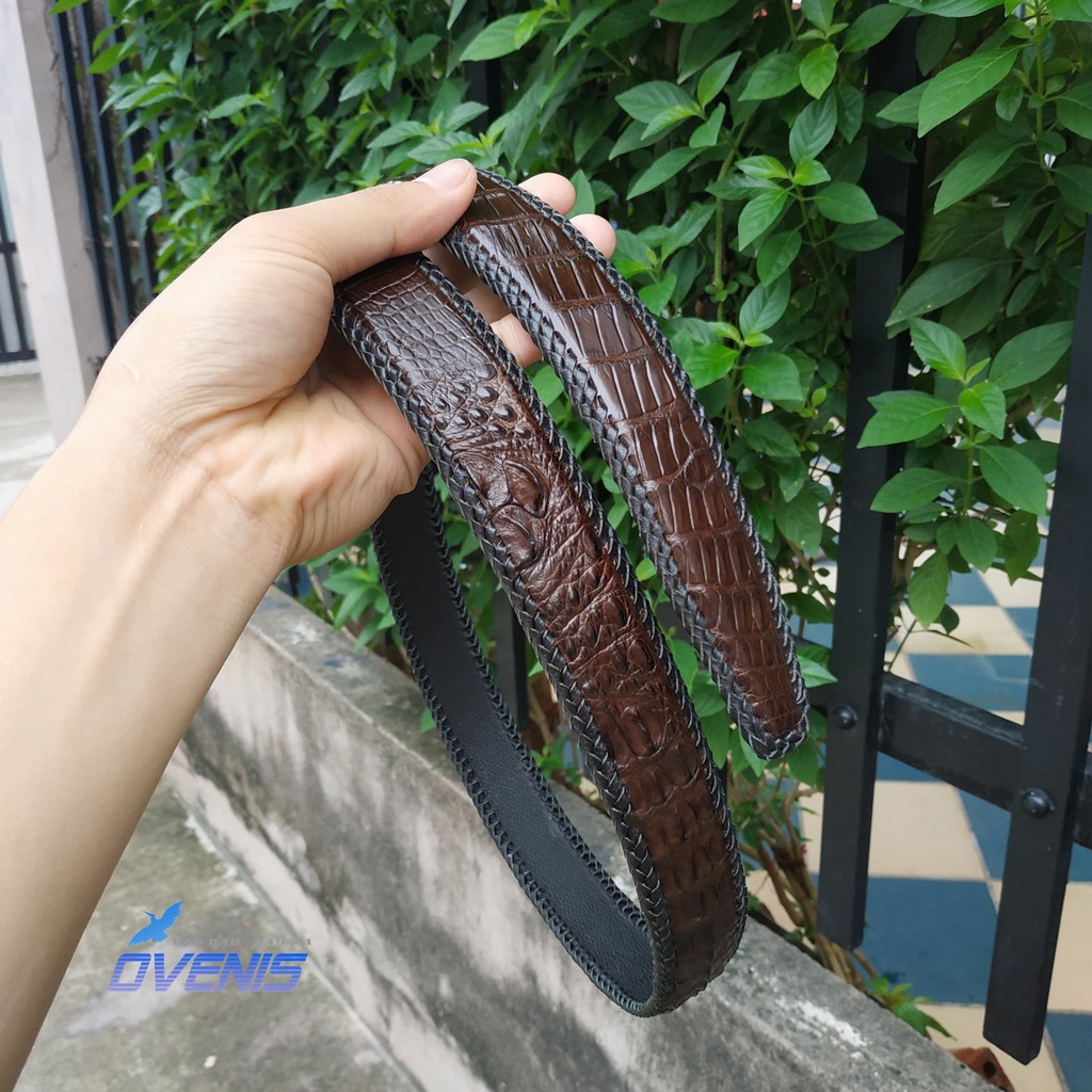 Dây nịt nam da cá sấu.