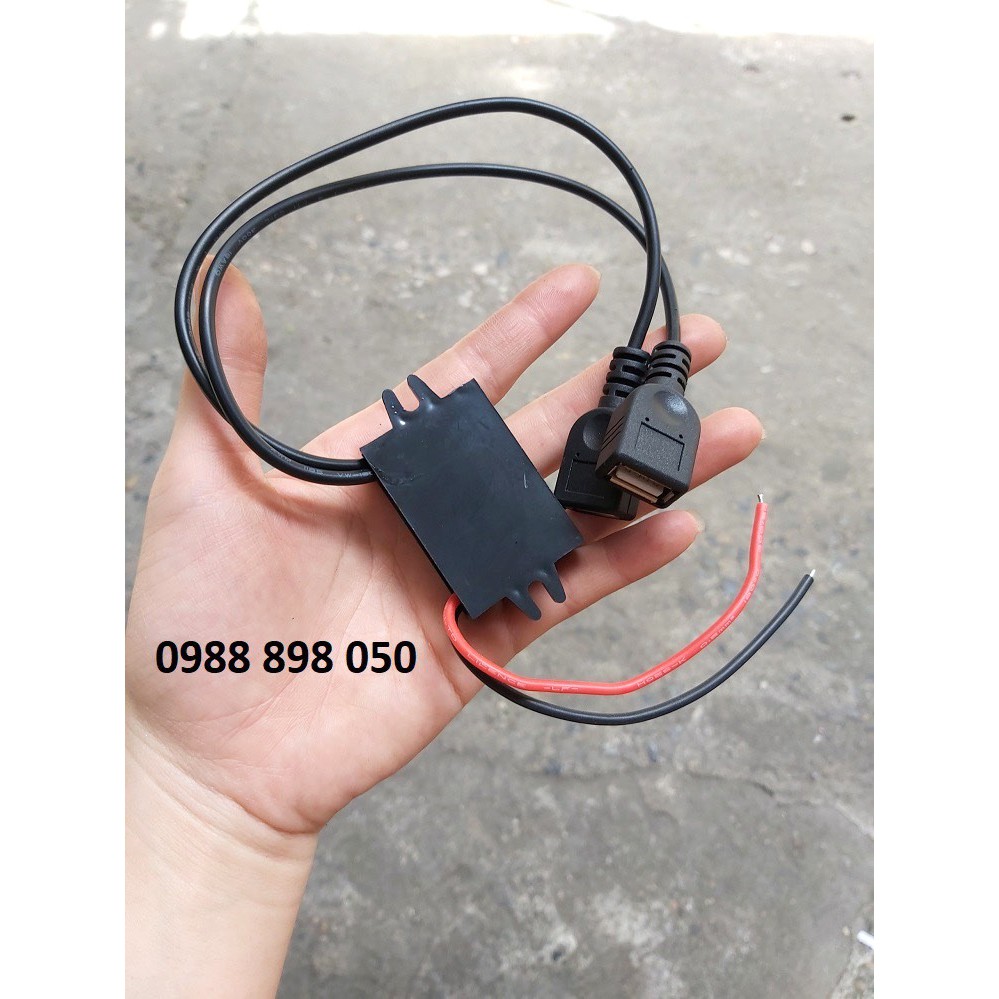 Thiết Bị Hạ Điện Acquy 12v Sang 5v Usb Sạc Điện Thoại Loại Tốt