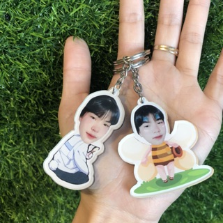Móc khoá chibi cắt ghép mặt