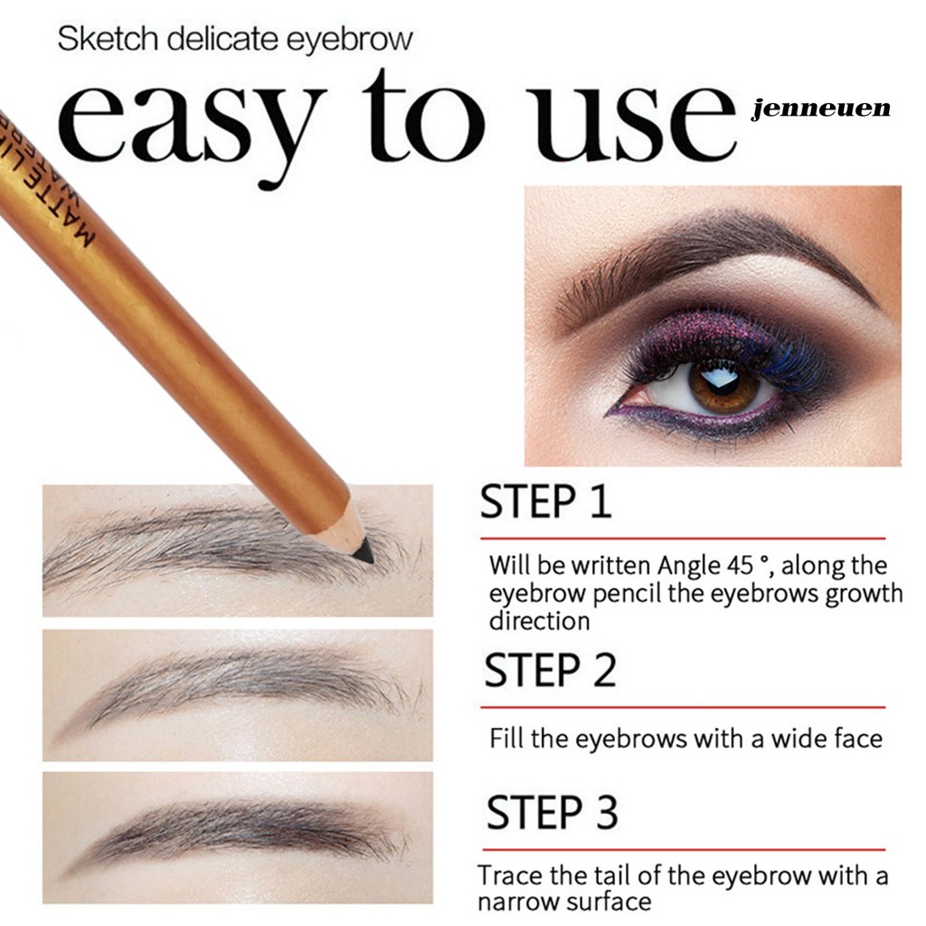 [Hàng mới về] Chì Kẻ Mày Đầu Chuốt Kháng Nước Lâu Trôi Không Nhòe Trang Điểm Tiện Dụng