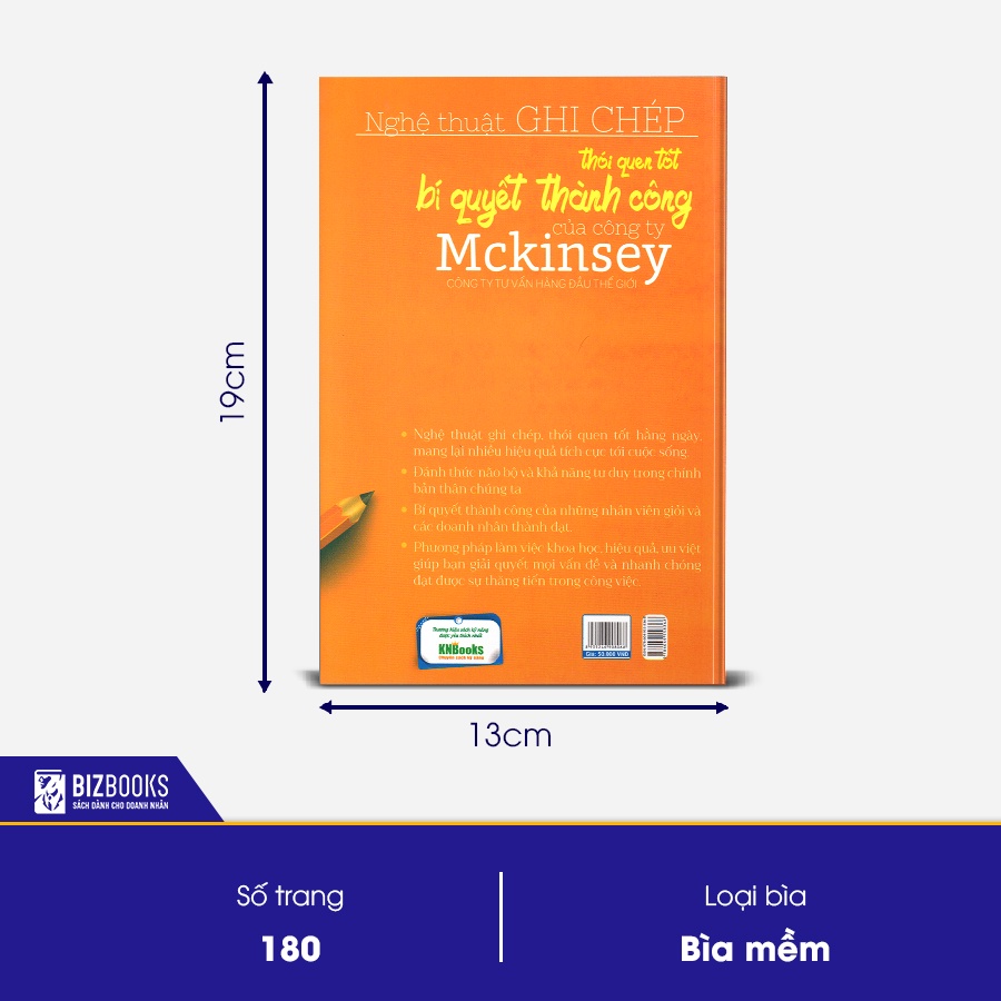 BIZBOOKS - Sách Nghệ thuật ghi chép, thói quen tốt, bí quyết thành công của công ty Mckinsey.