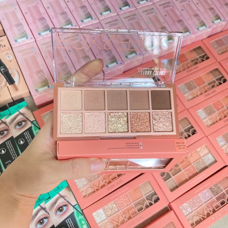 Bảng Phấn Mắt 10 Ô Sivanna Colors Eyeshadow Palette Fox & Frog HF158