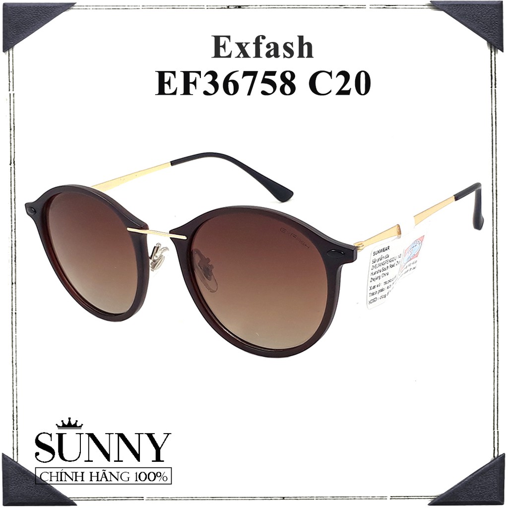 Kính mắt Exfash EF36758 chính hãng Korea, kèm tem thẻ chống hàng giả do bộ công an cấp (3 màu)