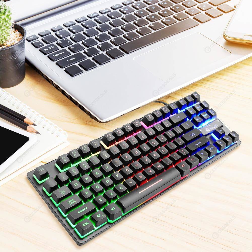 VINETTEAM K16 | Bàn Phím giả cơ chuyên game Có Dây có LED 87 phím Tenkeyless 3721