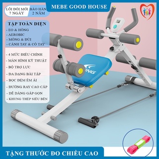 Máy tập gym cơ bụng kết hợp tạ tay đa năng, ghế tập thể hình tại nhà có thể gấp gọn, bảo hành 2 năm