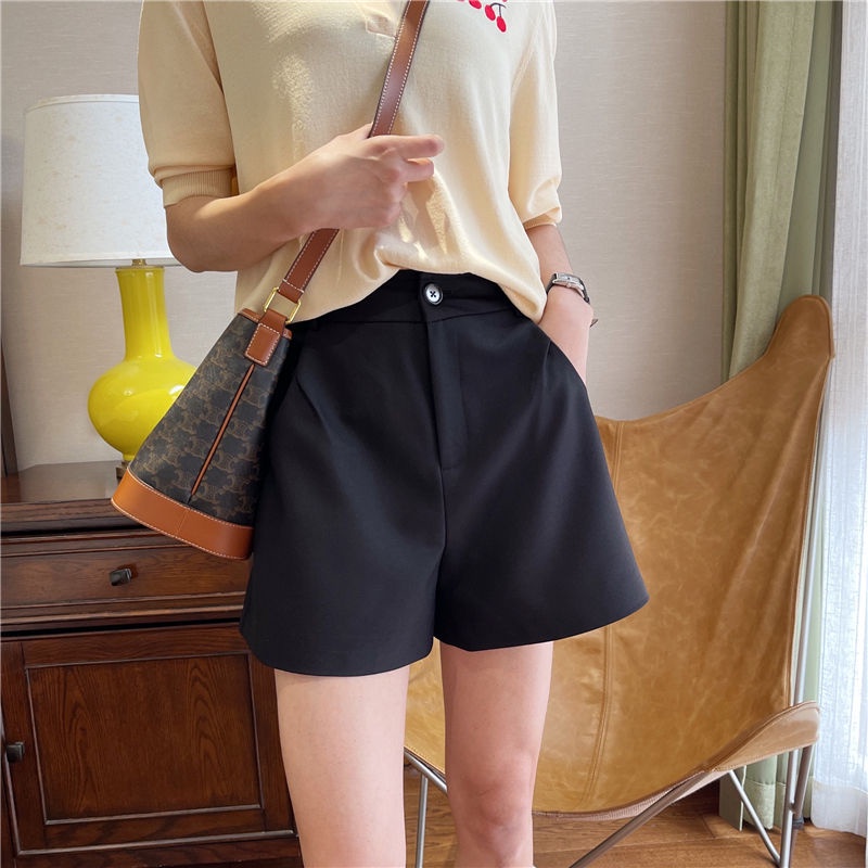 Quần Short Nữ Lưng Cao Ống Rộng