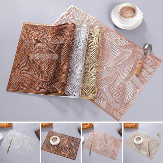 Tấm lót bàn ăn chịu nhiệt chống trượt họa tiết lá cây trang nhã