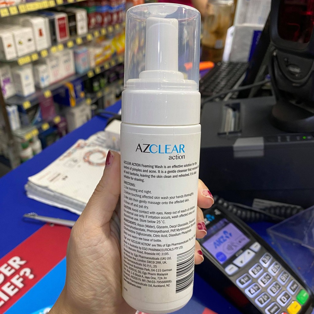 SỮA RỬA MẶT AZCLEAR ACTION FOAMING WASH 150ML