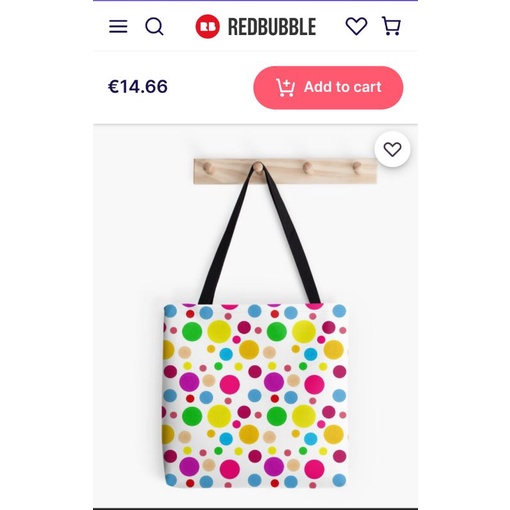 Túi tote đeo vai vnxk vải dù nilong chống thấm waterproof hoạ tiết sắc màu có túi gấp gọn xuất khẩu dư xịn