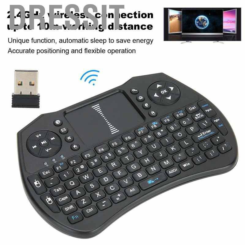 Bàn Phím Mini Không Dây 2.4ghz Cho Android Tv Box Touchpad A8