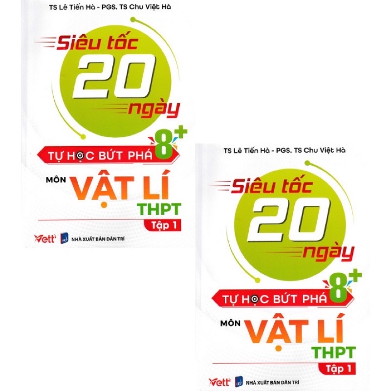 Sách - (Combo 2 tập) Siêu Tốc 20 Ngày Tự Học Bứt Phá 8+ Môn Vật Lí THPT