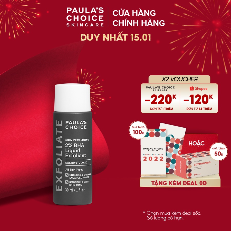 Dung dịch loại bỏ tế bào chết Paula's Choice 2% BHA 30ml Mã 2016