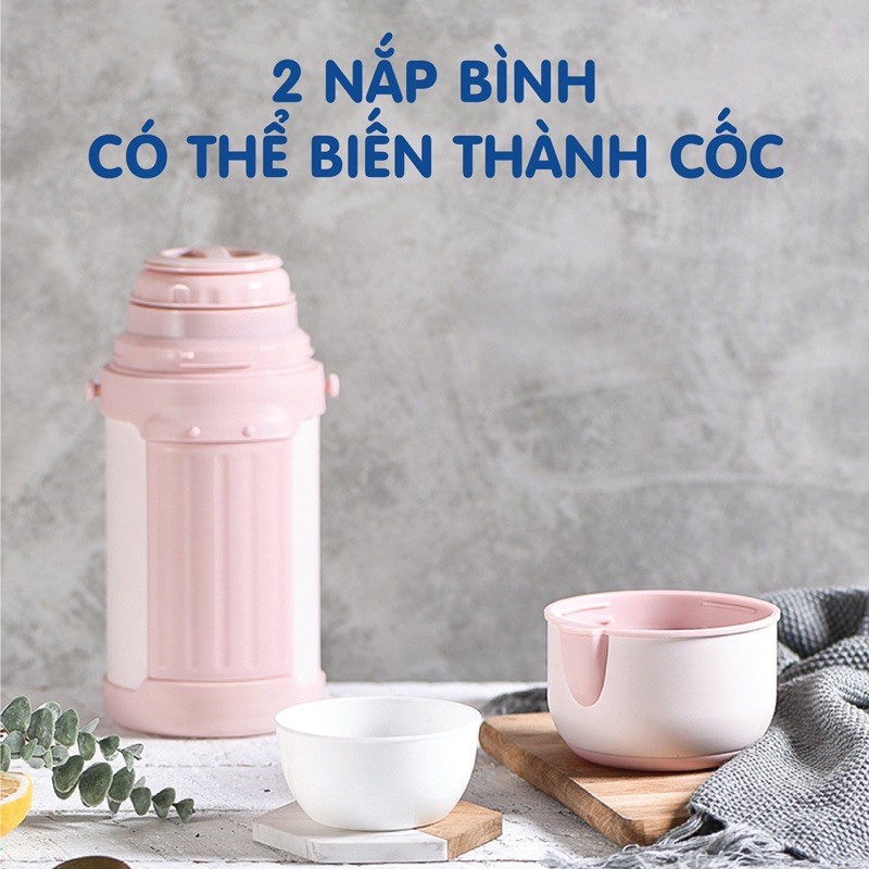 Bình ủ giữ nhiệt Doux siêu sang xịn mịn - Bảo hành chính hãng