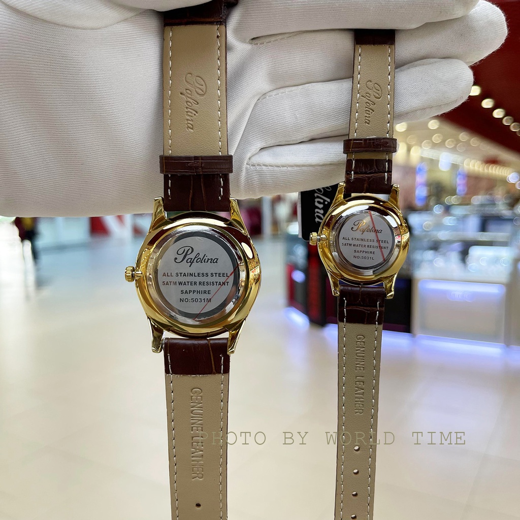 Đồng hồ cặp đôi nam nữ , Fullbox chính hãng Pafolina 5031M , món quà tặng sang trọng cho các cặp đôi, bảo hành 3 năm