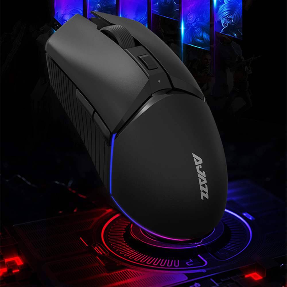 Chuột máy tính không dây i309Pro 2.4G 16000DPI PAW3338 8 nút bấm có đèn LED