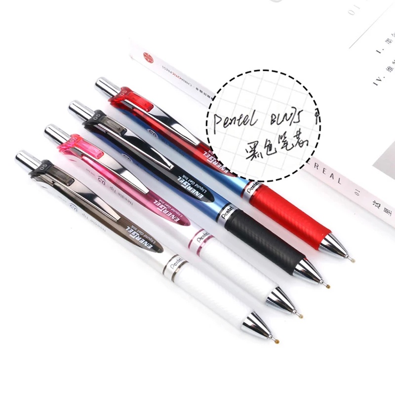 Bút Bi Pentel Energel BLN75 / BL77 /BL80 | Bút Ký Mực Gel Cao Cấp Siêu Nét Siêu Mượt | 12 Màu | Khô Nhanh Không Lem Nhòe