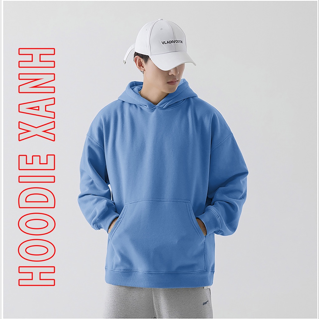 Áo hoodie trơn nam nữ áo hoodie nỉ phong cách ulzzang nhiều màu chất nỉ bông dày đẹp