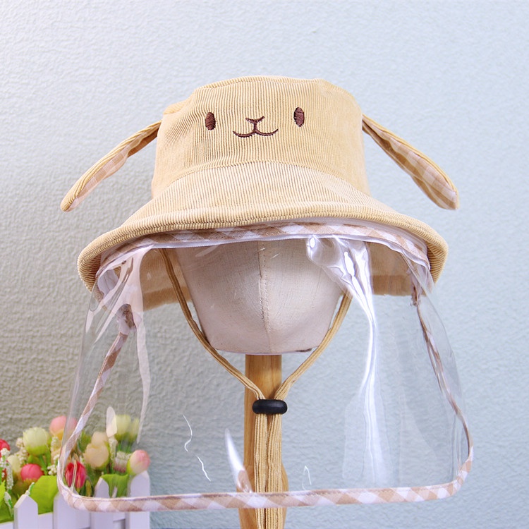 Mũ Đội Có Viền Bảo Vệ Mặt Chống Giọt Bắn Dành Cho Trẻ Em
