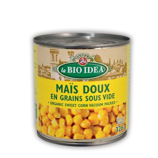 Ngô ngọt hữu cơ đóng hộp ăn liền Bio Idea 340g