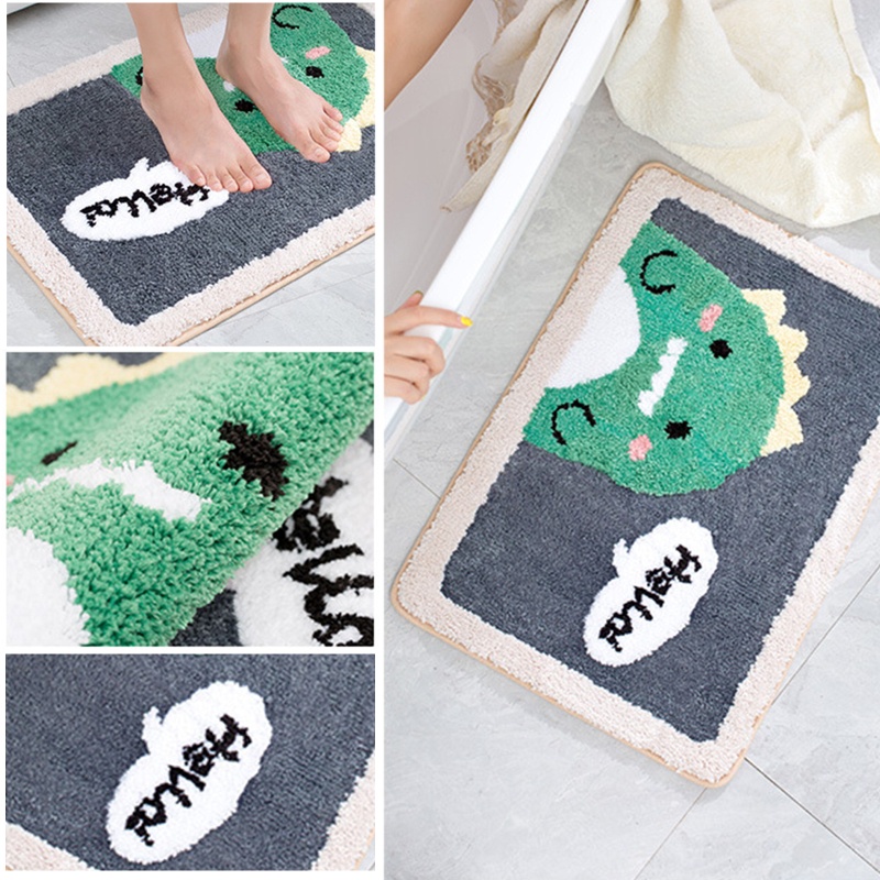 Thảm Chùi Chân Siêu Thấm Nước Cao Cấp Dễ Thương Cho Phòng Tắm