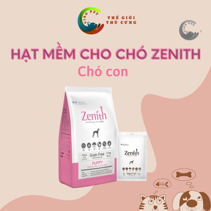 [1.2kg] Hạt mềm cho chó con ZENITH PUPPY