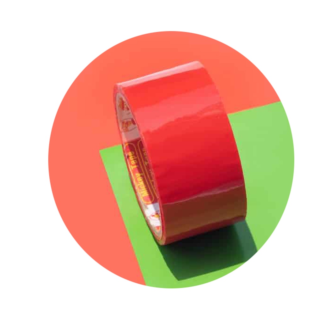 Băng dính Màu OPP đóng hàng - 100yard - Bản rộng 4.7cm