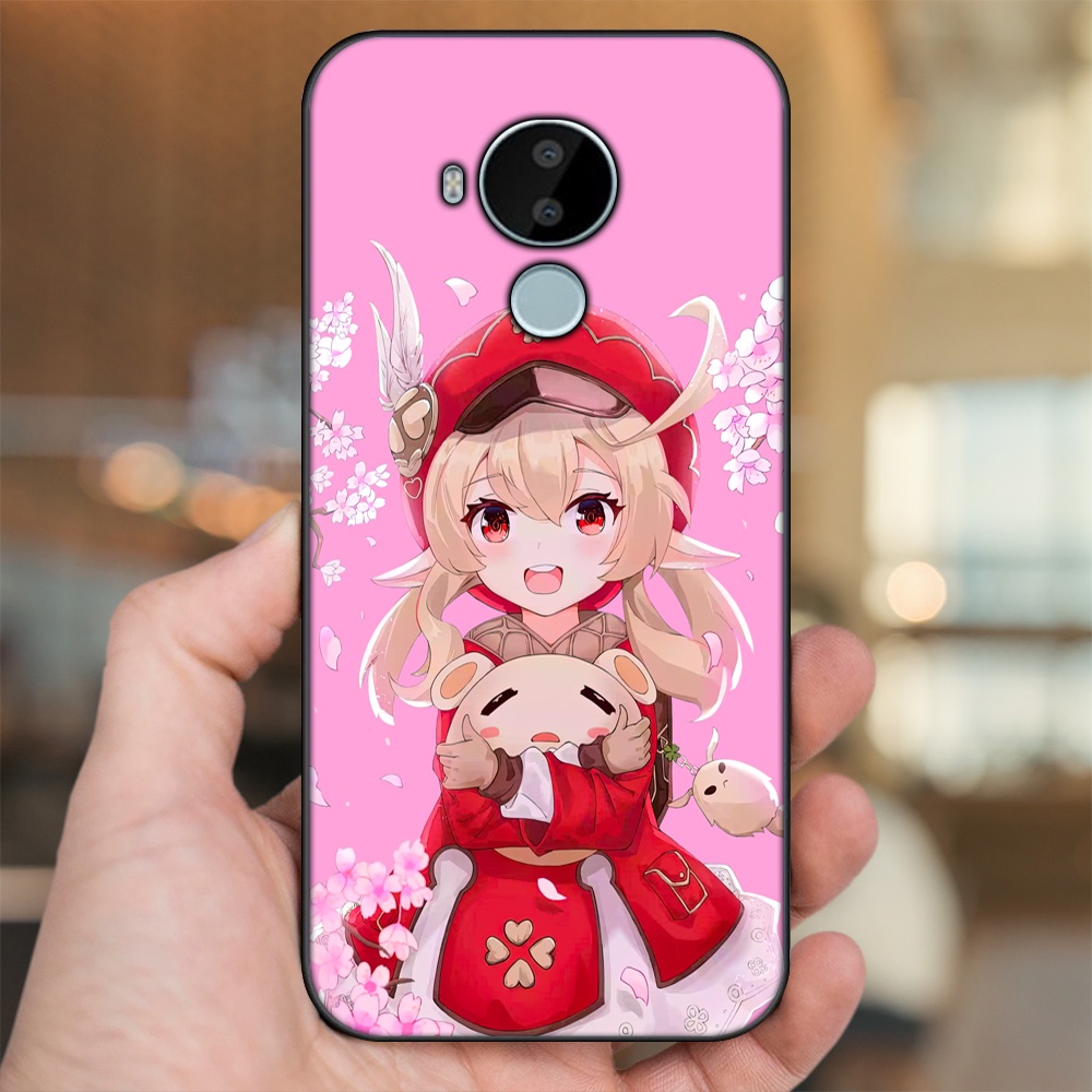 Ốp lưng Nokia C30 viền đen in hình Klee Genshin Impact