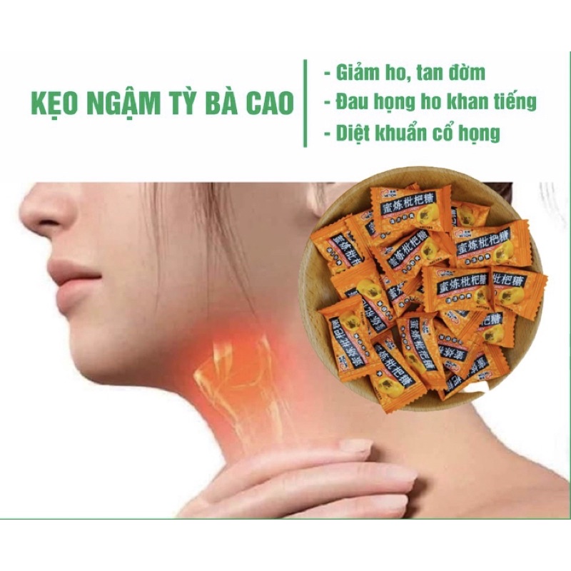 Kẹo Ngậm Tỳ Bà Gói 8 viên.