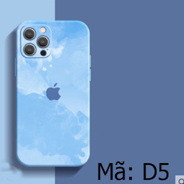 Ốp lưng iphone Color - ốp sơn loang cạnh vuông ip 6/6plus/6s/6splus/7/7plus/8/8plus/x/xs max/11/12/pro/max/promax đẹp rẻ