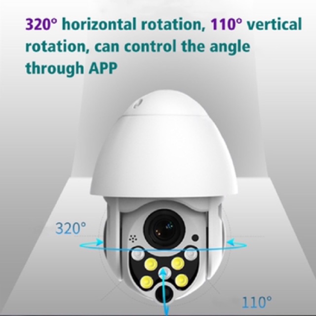 Camera IP Ngoài Trời Yoosee X2000-P05 - Xoay 360 - Hồng Ngoại Quay Đêm