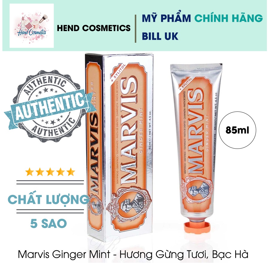 Kem Đánh Răng Cao Cấp Marvis Toothpaste 85ml (Bill Anh)