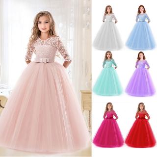 Đầm Công Chúa Đính Hoa Cho Bé Gái Từ 3-14 Tuổi