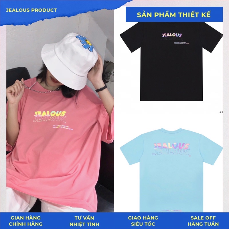 Áo phông rộng, áo thun Hologram  Jealous product 4937