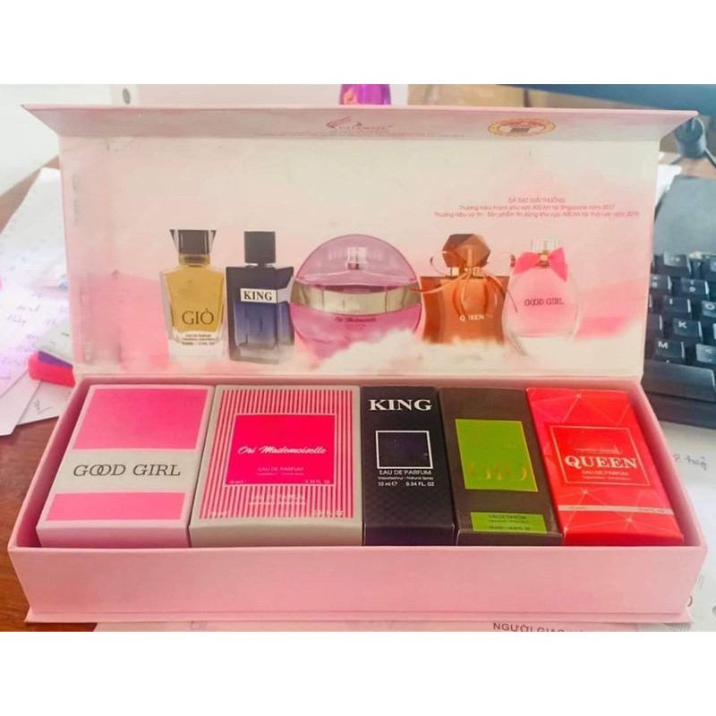 Nước hoa mini 10ml các loại (GOOD GIRL ; QUEEN ; KING ; ORI ; GIÒ ; SET 5 MINI)