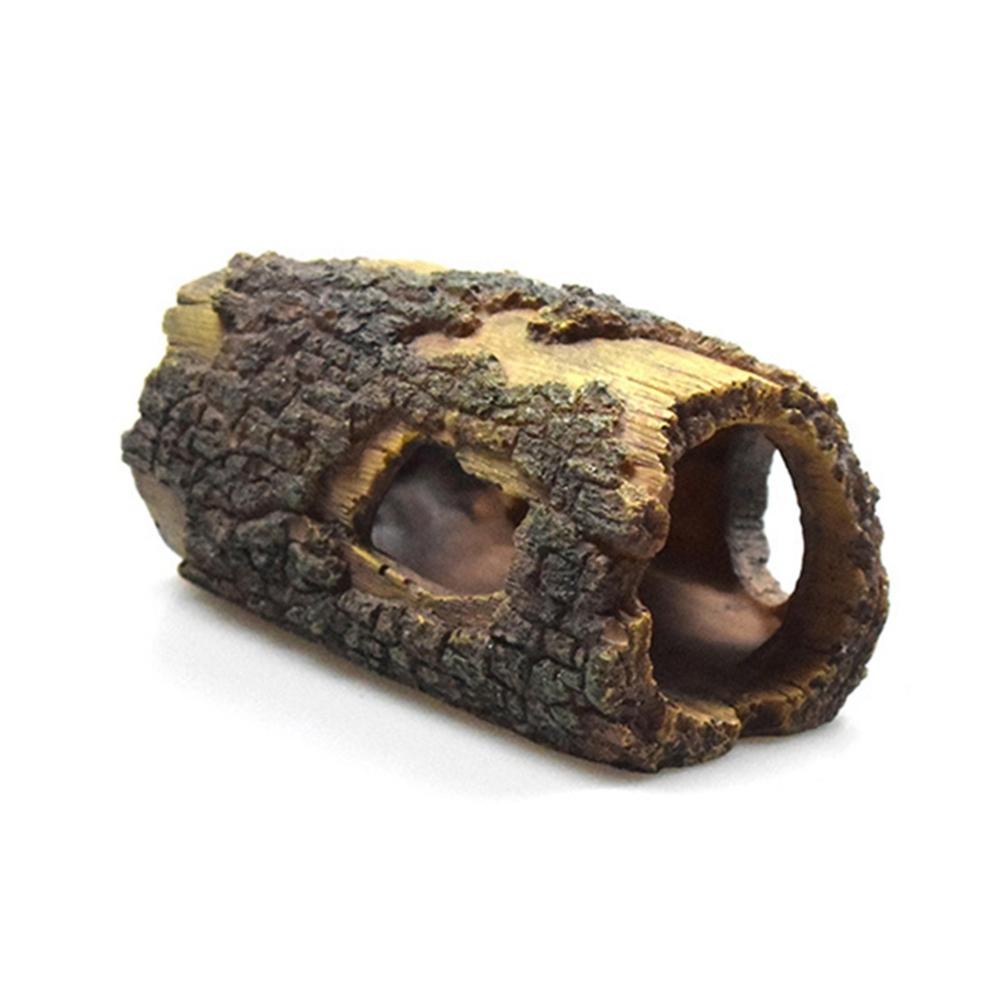 Ngôi Nhà Gỗ Rỗng Bằng Resin Trang Trí Tiểu Cảnh