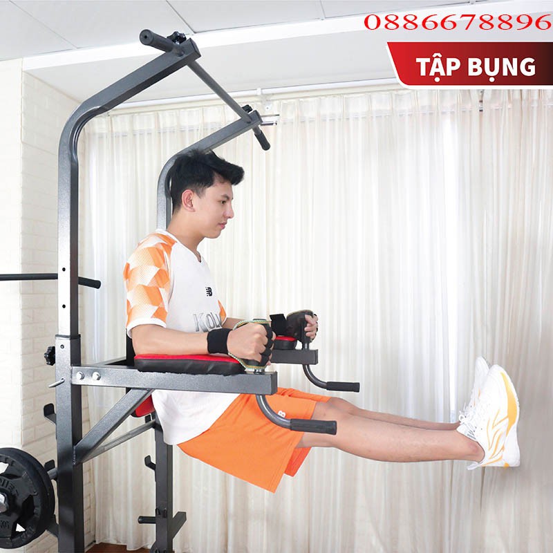 Giàn tạ đa năng ZASAMI 8211, 8sport free sip + quà tặng đủ bộ tạ gang  sẵn hàng
