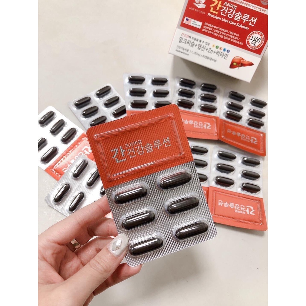 Thải độc gan Hàn Quốc hiệu quả của Samsung bổ gan Milk Thistle Liver Care 60 viên MÓM COSMETICS