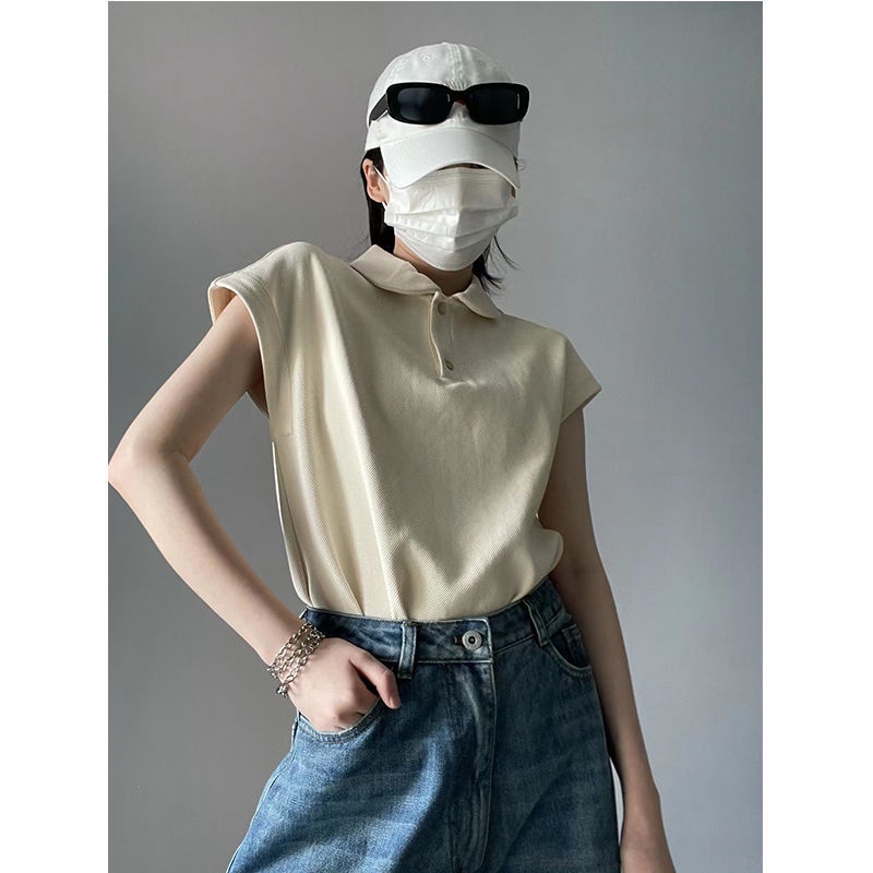 ▽✤☋Áo Thun polo Ngắn Tay Phong Cách Retro Thời Trang Mùa Hè Hàng Mới Dành Cho Bạn Nữ 2022