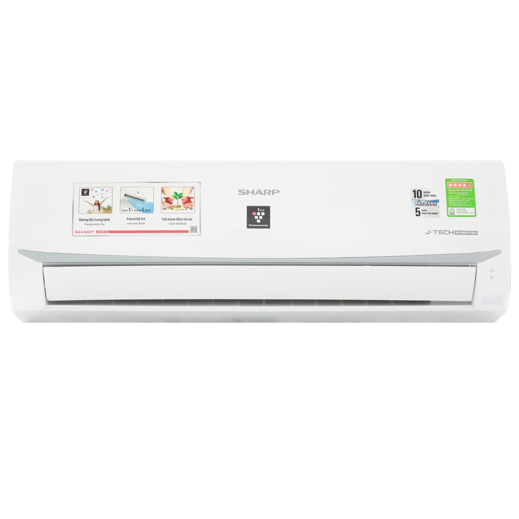 [Mã ELMS05 giảm 5% đơn 300k]MIỄN PHÍ CÔNG LẮP ĐẶT - AH-XP13WMW - Máy lạnh Sharp Inverter 1.5 HP AH-XP13WMW Mẫu 2019