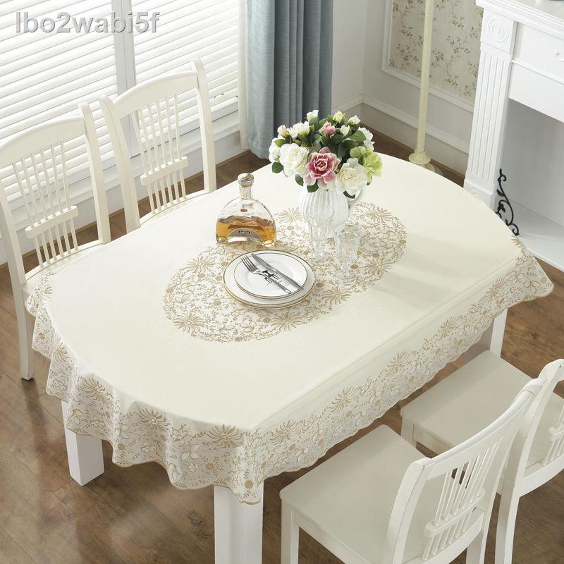 △ ﹉  lbo2wabi5fKhăn trải bàn hình bầu dục không thấm nước, chống bỏng, dầu, khăn PVC phong cách Châu Âu dù