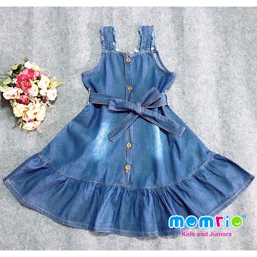Đầm Đuôi Cá Cho Bé Gái từ 1-8 tuổi, Chất jean mỏng