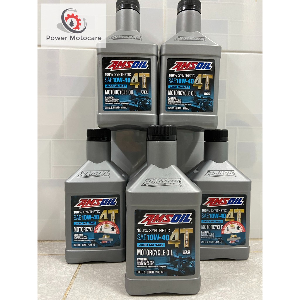 NHỚT AMSOIL 10W40 4T PERFORMANCE - DÀNH CHO XE SỐ