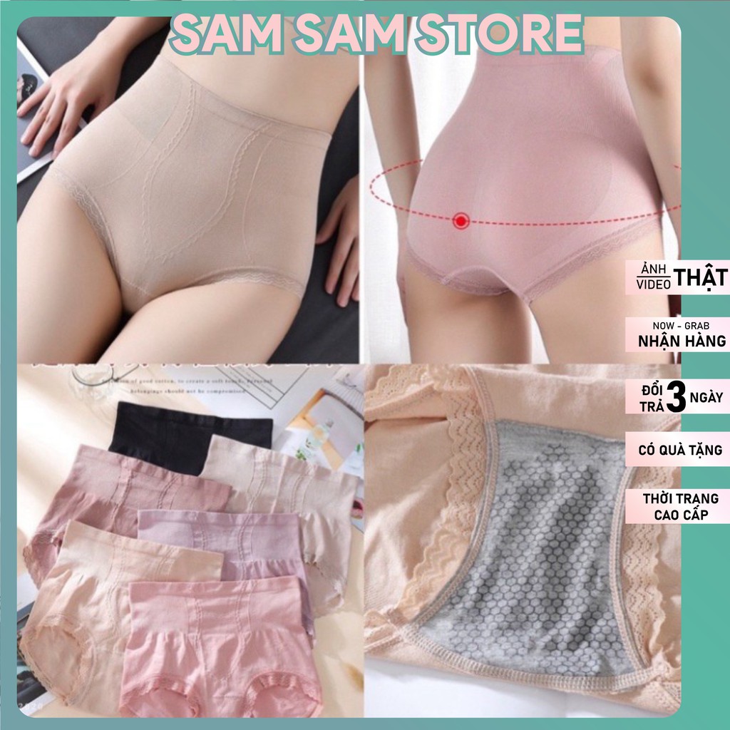 Quần Lót Nữ SAM SAM gen nịt bụng viền ren new Free size 40-65kg SAM SAM