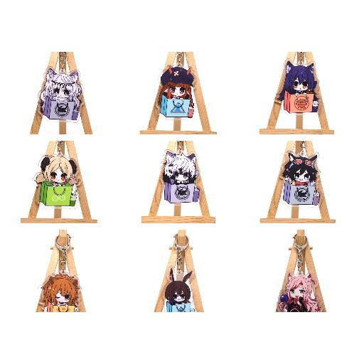 (Mica trong acrylic) Móc khóa Arknights quà tặng xinh xắn dễ thương in hình anime chibi nhiều mẫu ngồi trong túi M02