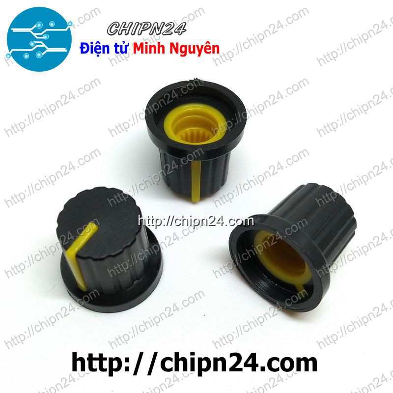 [5 CÁI] Nắp chụp Biến trở Volume 15x15MM VÀNG