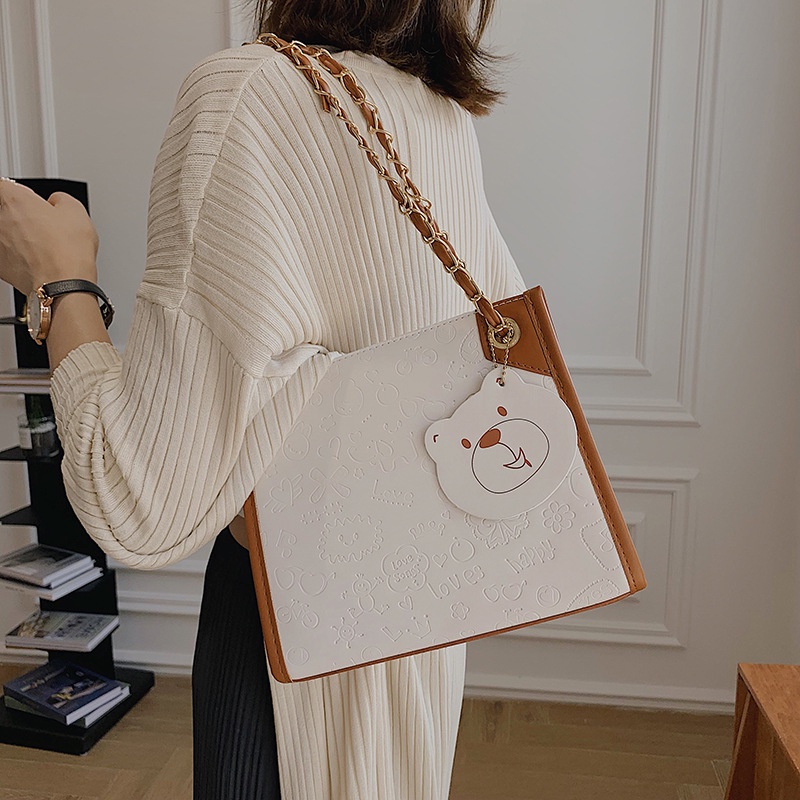 Túi đeo vai dung tích lớn thiết kế đơn giản thời trang mới